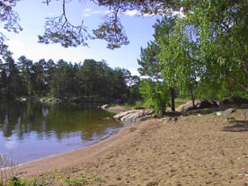 Badeplatz an der Ostseeküste